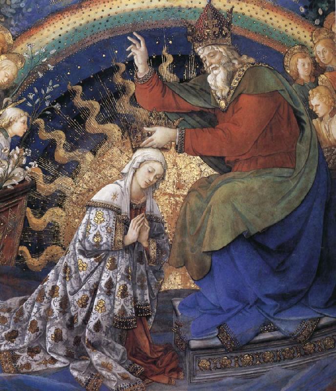 Fra Filippo Lippi Details of The Coronation of the Virgin oil painting image